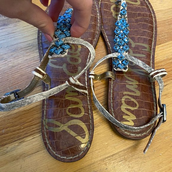 Sam Edelman Gigi Multi-Pattern Sandal - Picture 4 of 7
